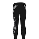 Spiritual Owl With Sun And Moon Print Men's leggings