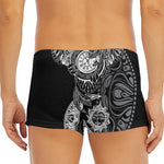 Spiritual Owl With Sun And Moon Print Men's Short Boxer Briefs
