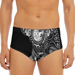 Spiritual Owl With Sun And Moon Print Men's Triangle Swim Briefs