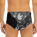 Spiritual Owl With Sun And Moon Print Men's Triangle Swim Briefs