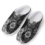 Spiritual Owl With Sun And Moon Print Mesh Casual Shoes
