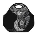 Spiritual Owl With Sun And Moon Print Neoprene Lunch Bag