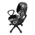 Spiritual Owl With Sun And Moon Print Office Chair Cover