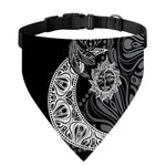 Spiritual Owl With Sun And Moon Print Over The Collar Dog Bandana