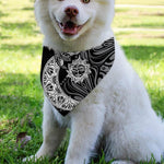 Spiritual Owl With Sun And Moon Print Over The Collar Dog Bandana