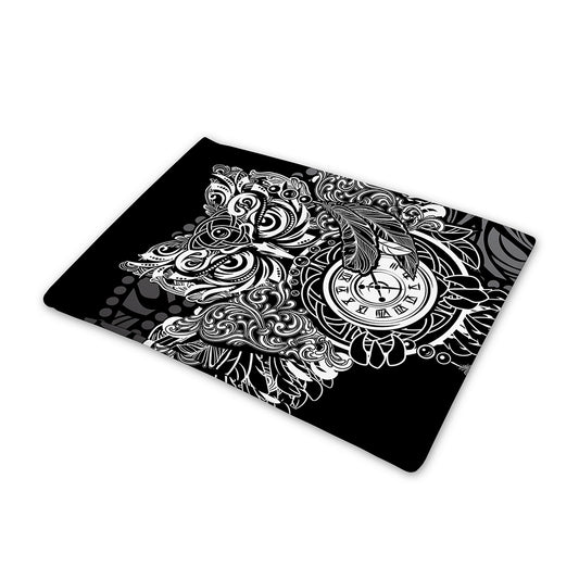 Spiritual Owl With Sun And Moon Print Pet Cooling Mat Cover