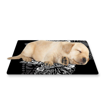 Spiritual Owl With Sun And Moon Print Pet Cooling Mat Cover