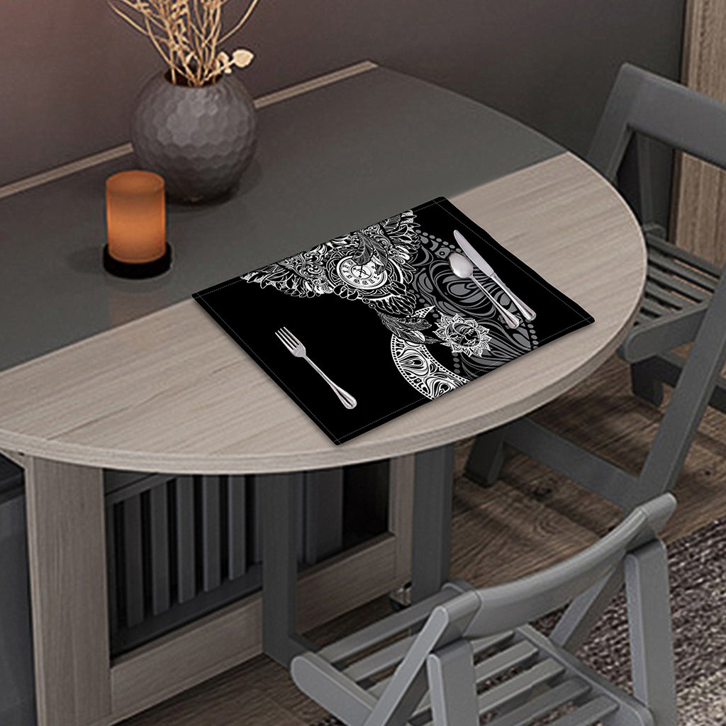 Spiritual Owl With Sun And Moon Print Placemat
