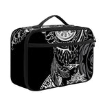 Spiritual Owl With Sun And Moon Print Portable Lunch Bag