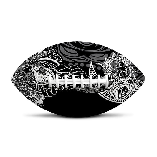 Spiritual Owl With Sun And Moon Print Rugby Ball