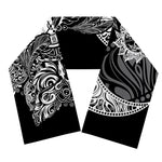 Spiritual Owl With Sun And Moon Print Scarf