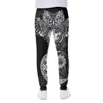 Spiritual Owl With Sun And Moon Print Scuba Joggers