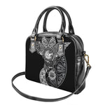 Spiritual Owl With Sun And Moon Print Shoulder Handbag