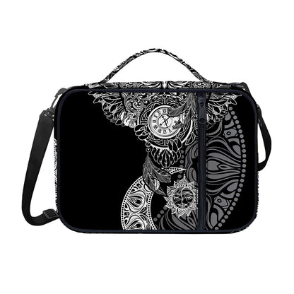 Spiritual Owl With Sun And Moon Print Shoulder Strap Bible Bag