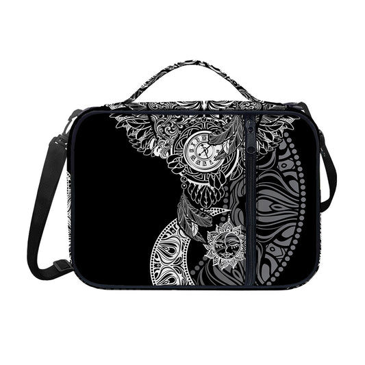 Spiritual Owl With Sun And Moon Print Shoulder Strap Bible Bag