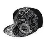 Spiritual Owl With Sun And Moon Print Snapback Cap