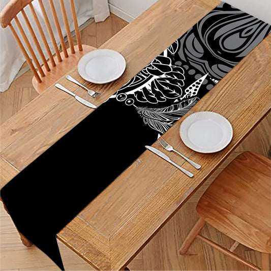 Spiritual Owl With Sun And Moon Print Table Runner