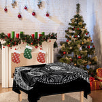 Spiritual Owl With Sun And Moon Print Tablecloth