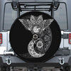 Spiritual Owl With Sun And Moon Print Tire Cover With Camera Hole