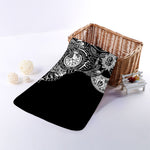 Spiritual Owl With Sun And Moon Print Towel