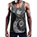 Spiritual Owl With Sun And Moon Print Men's Workout Tank Top