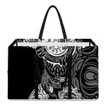 Spiritual Owl With Sun And Moon Print Utility Tote Bag