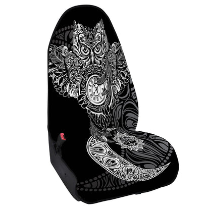 Spiritual Owl With Sun And Moon Print Waterproof Car Seat Cover