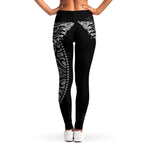 Spiritual Owl With Sun And Moon Print Women's Leggings