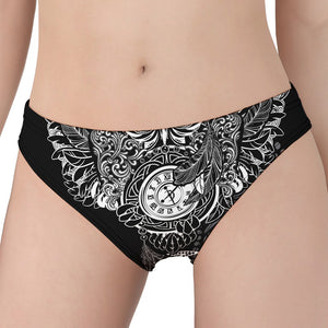 Spiritual Owl With Sun And Moon Print Women's Panties