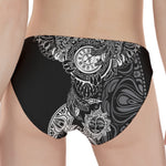 Spiritual Owl With Sun And Moon Print Women's Panties