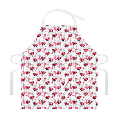 Splash Wine Pattern Print Adjustable Apron