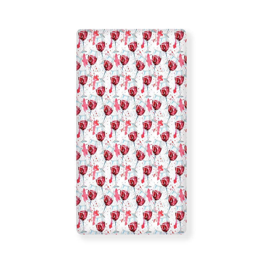 Splash Wine Pattern Print Baby Crib Sheet