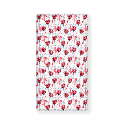 Splash Wine Pattern Print Baby Crib Sheet