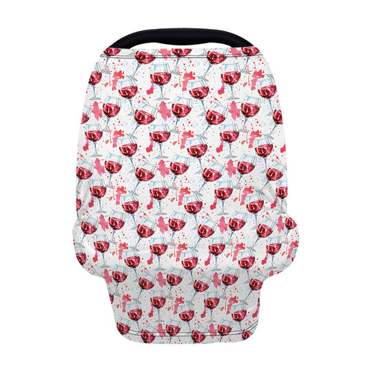 Splash Wine Pattern Print Baby Seat Cover