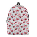 Splash Wine Pattern Print School Backpack