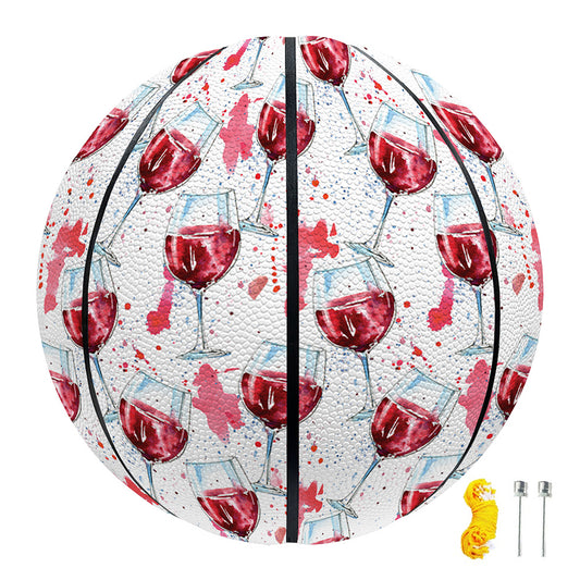 Splash Wine Pattern Print Basketball