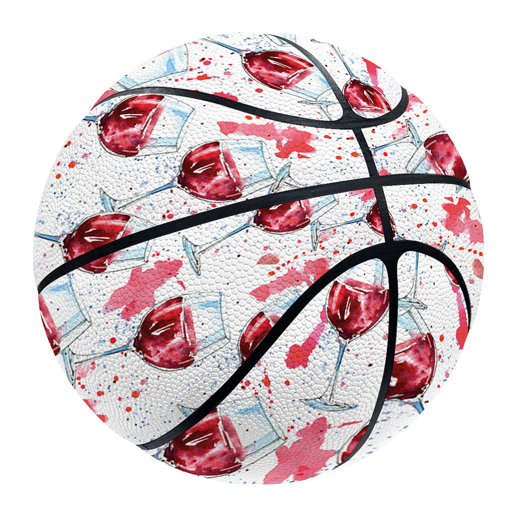Splash Wine Pattern Print Basketball