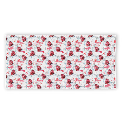 Splash Wine Pattern Print Beach Towel