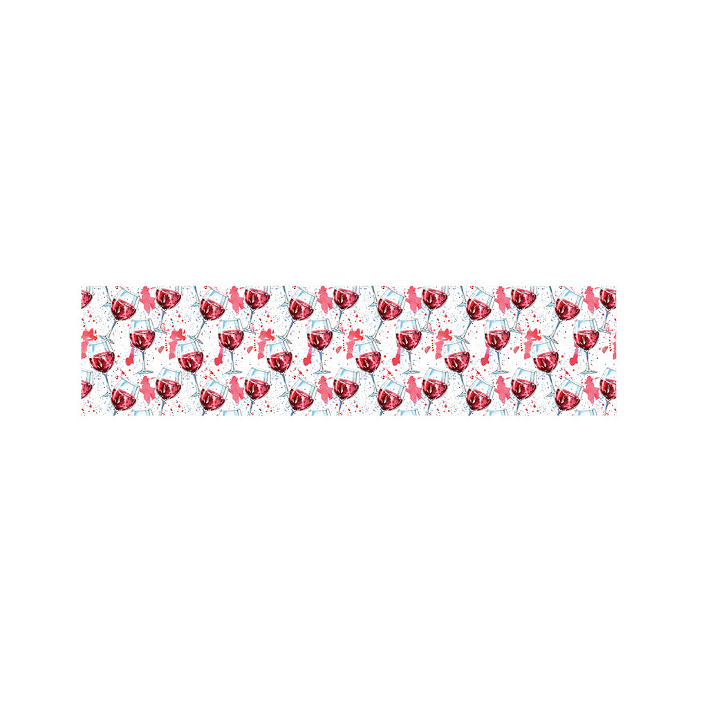 Splash Wine Pattern Print Bed Runner