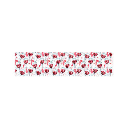 Splash Wine Pattern Print Bed Runner
