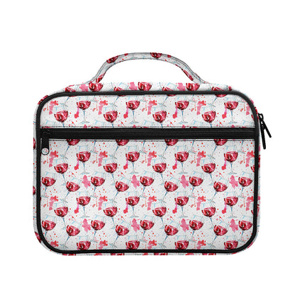 Splash Wine Pattern Print Briefcase Bible Bag