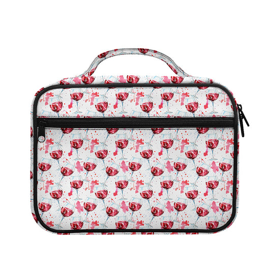 Splash Wine Pattern Print Briefcase Bible Bag