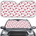 Splash Wine Pattern Print Car Windshield Sun Shade