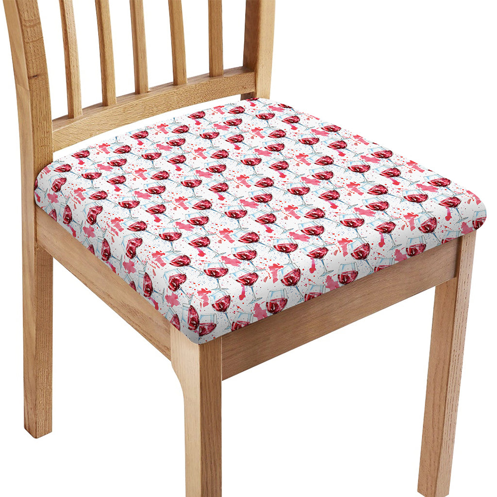 Splash Wine Pattern Print Chair Cushion Cover