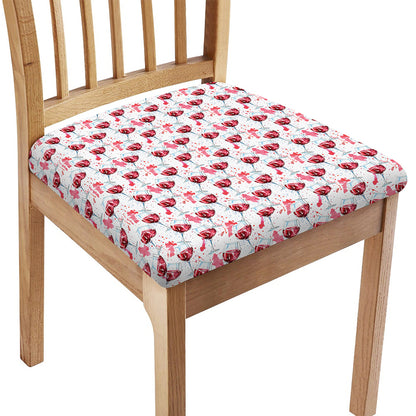 Splash Wine Pattern Print Chair Cushion Cover
