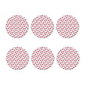 Splash Wine Pattern Print Coaster Set