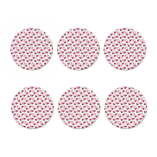 Splash Wine Pattern Print Coaster Set