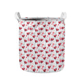 Splash Wine Pattern Print Collapsible Laundry Basket