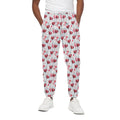 Splash Wine Pattern Print Cotton Sweatpants