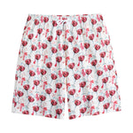 Splash Wine Pattern Print Cotton Shorts